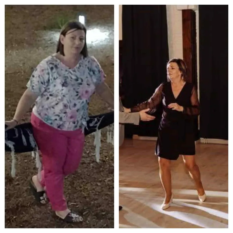 Pani Ewelina przed i po redukcji 19 kg